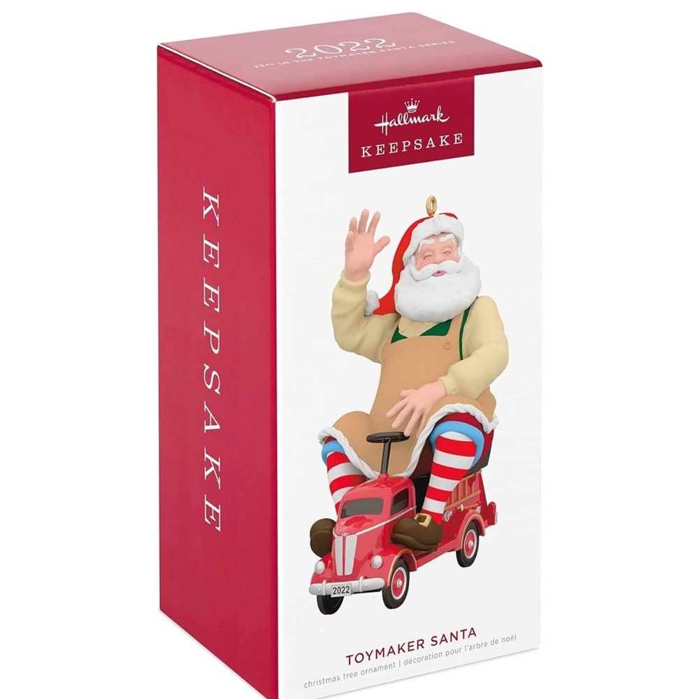 📌Hallmark 2022 Toymaker Santa Ornament